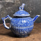 Early 18th-Century Delft Blue and White Teapot, Marked C B for Cornelis Brouwer, De Witte Ster, Delft, c.1725–1735