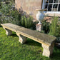 French Loire Valley Carved Stone Bench from Tudery Vineyard