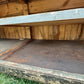 English Georgian Painted Pine Dresser Base from Grantley Hall, c.1760