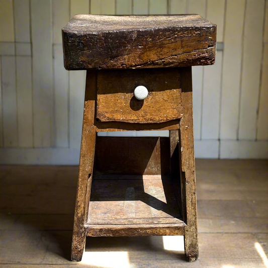 English Chopping Block 19th Century