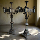 Pair of French Neo-Gothic Altar Candelabra c.1860