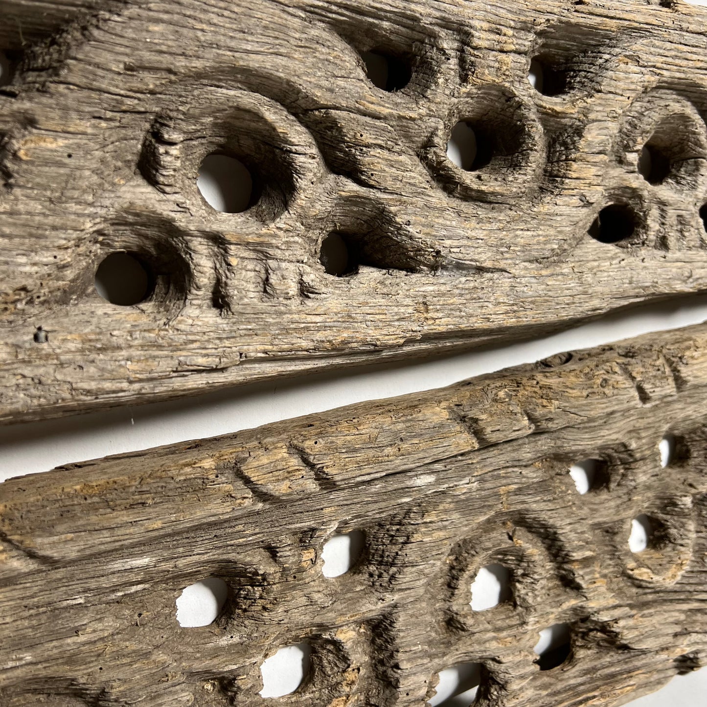 Tudor Oak Bargeboard Carvings c.16th Century