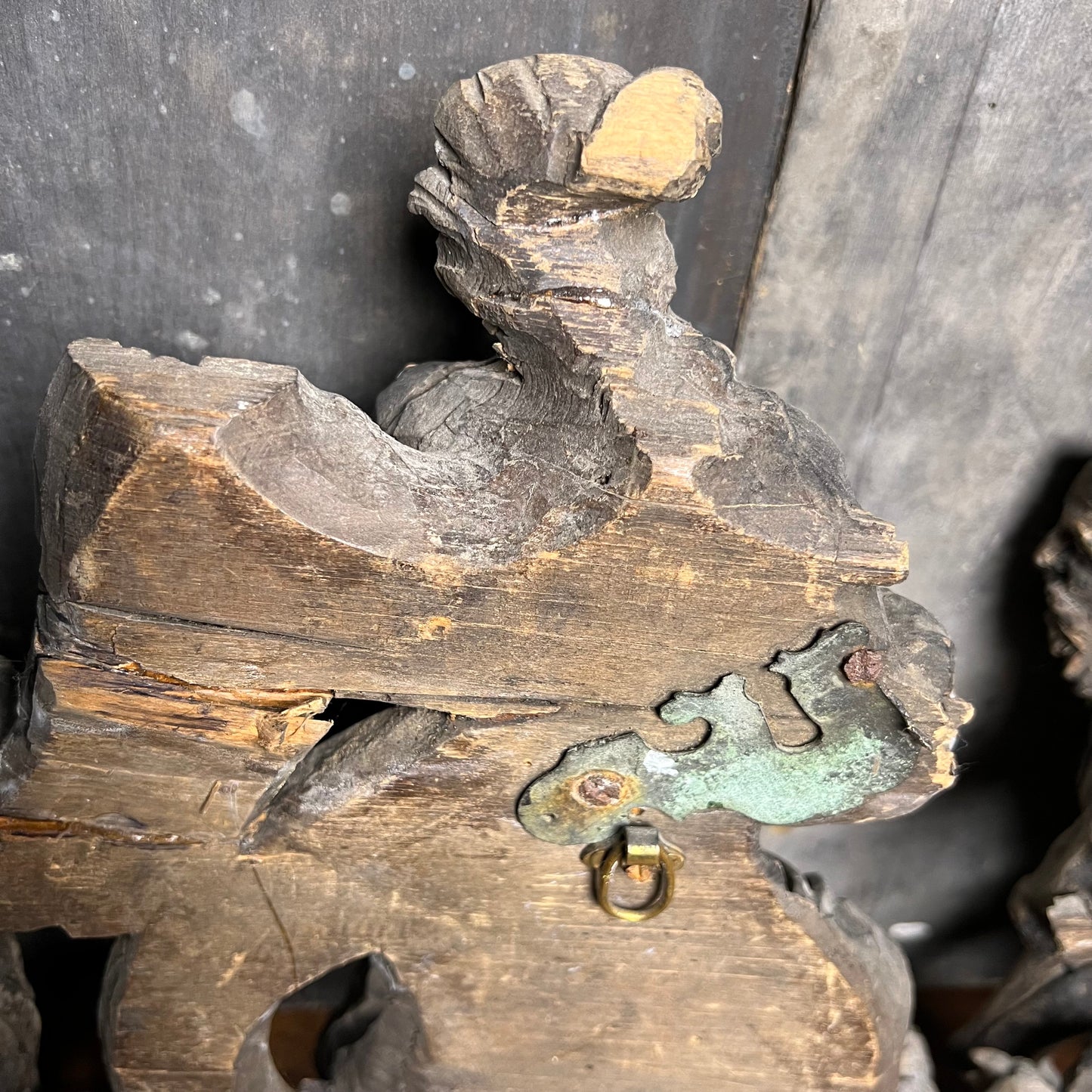 Baroque Limewood Relief with Angel, Lamb and Allegorical Figures, c.1650–1720