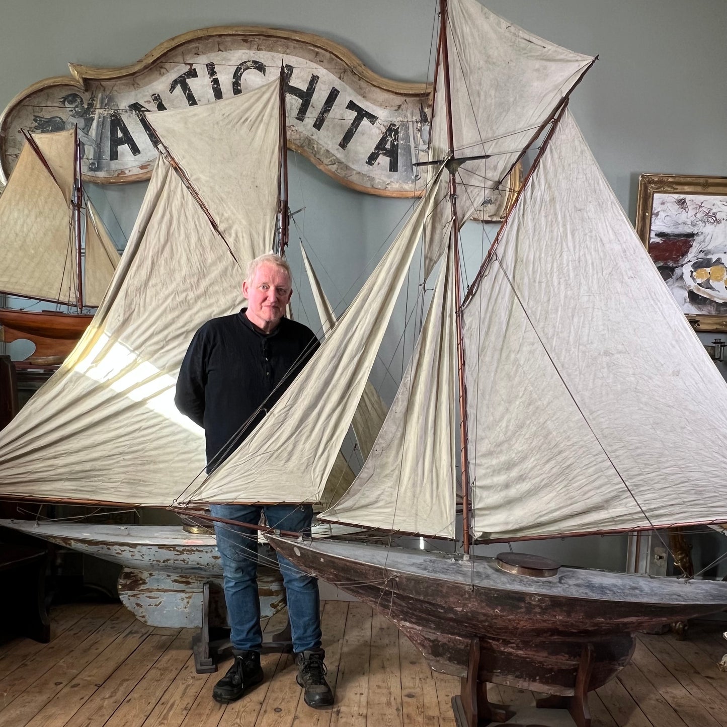 Exceptional Scale “Golden Jubilee 1887” Racing Pond Yacht, formerly property of Queen Victoria