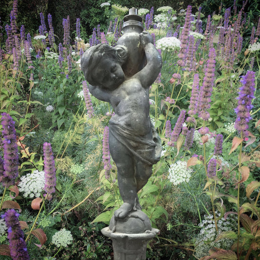 Cast Iron Putti Fountain Head