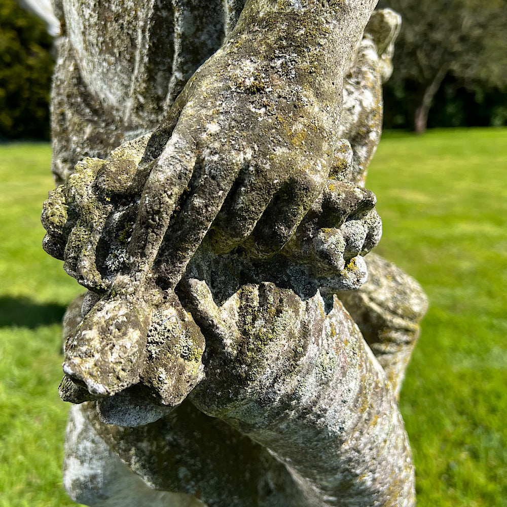 Statue of Flora with Plinth Mid 20th Century