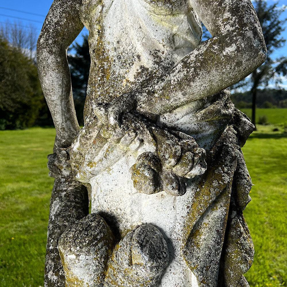 Statue of Flora with Plinth Mid 20th Century