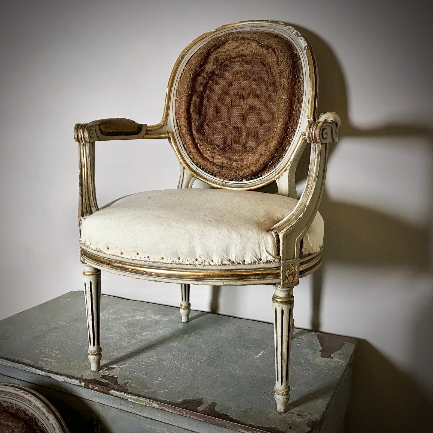 Pair of Louis XVI Fauteuil French Chairs