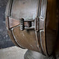 Large 19th Century Rustic Provincial Brass Candle Lantern