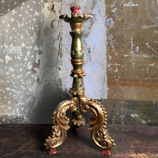 Large Italian Three-legged Candlestick c.1880