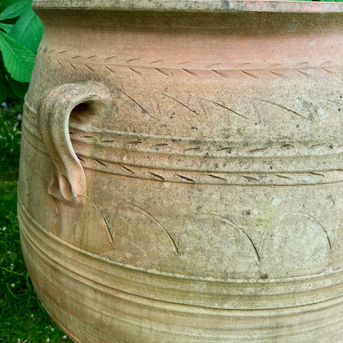 An XL Pair of Terracotta Cretan Greek Pithoi Jars