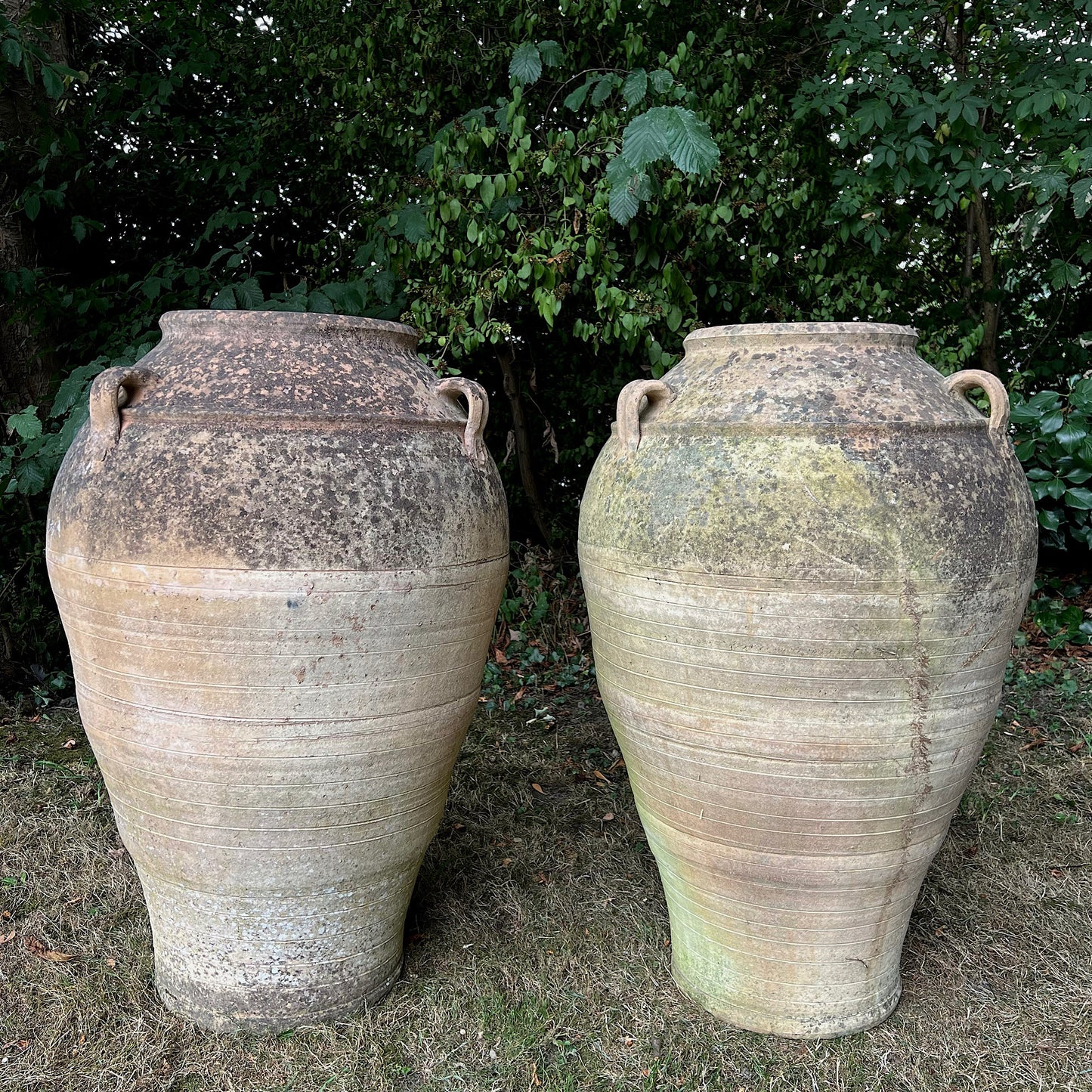 Pair of Large Greek Terracotta 'Pithoi' Jars