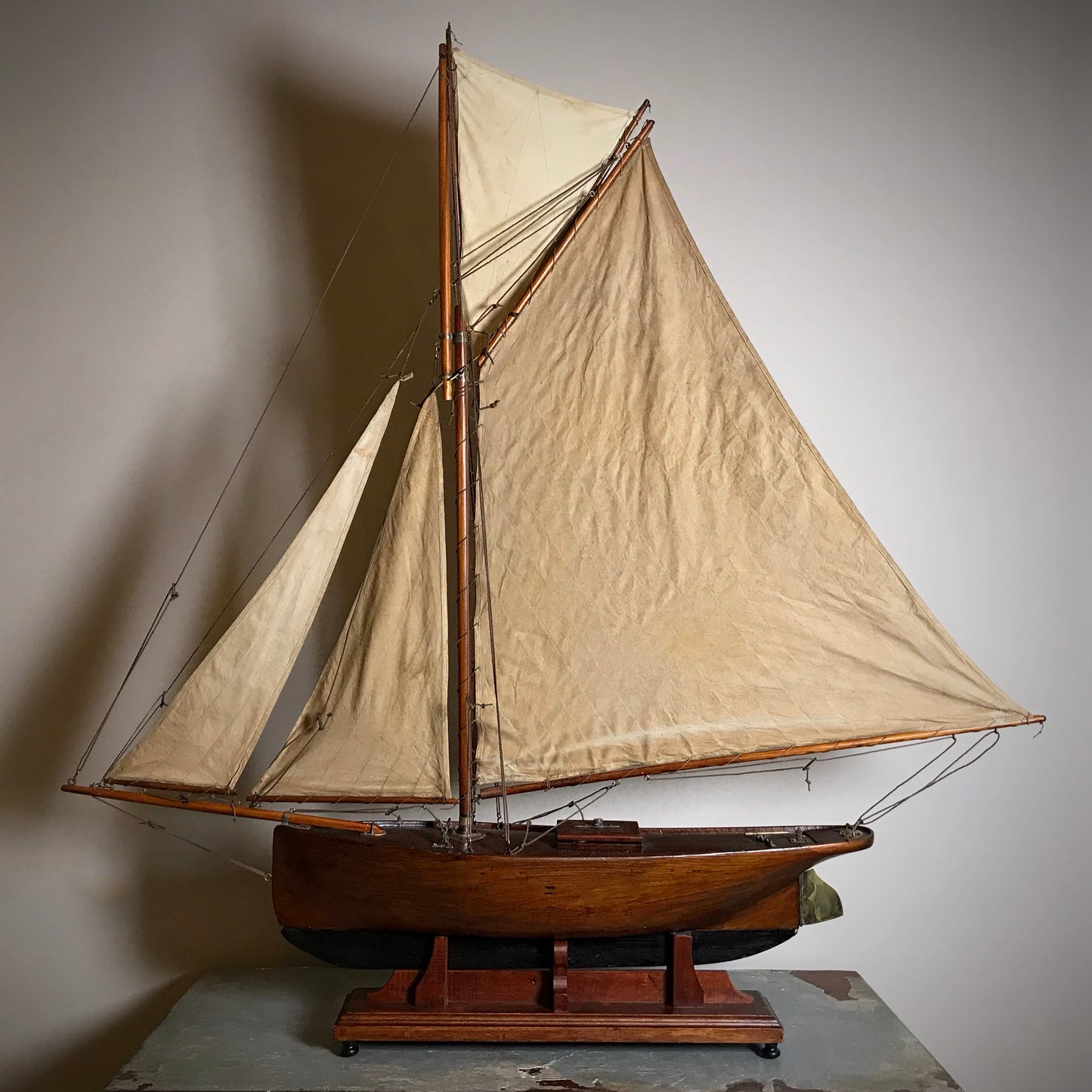 Gaffer Rig Pond Yacht “F.W.Y.C” c.1910
