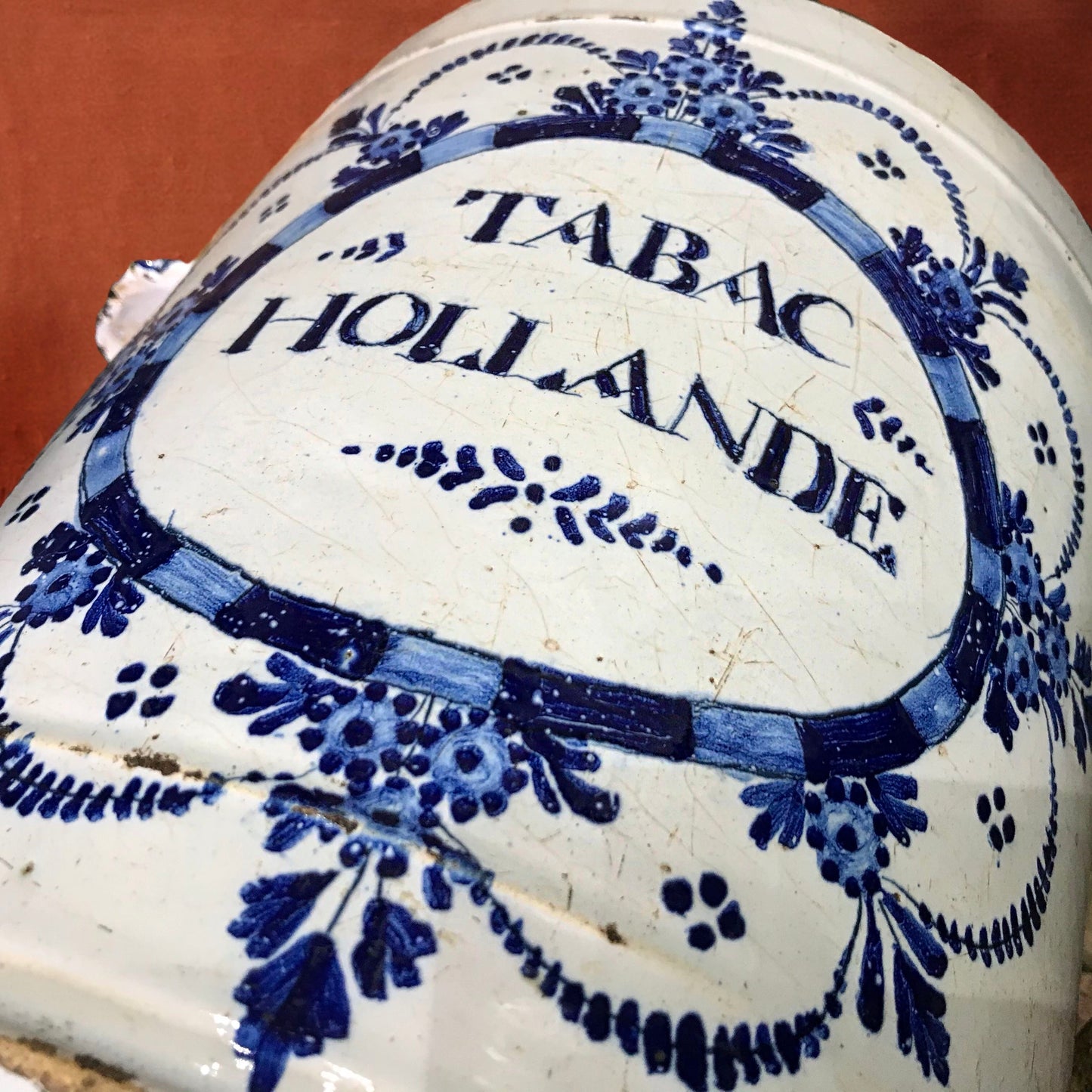 Dutch Delft Tobacconist Jar c.1700