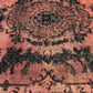 Antique Artisan Re-Worked Turkish Carpet Black & Peach