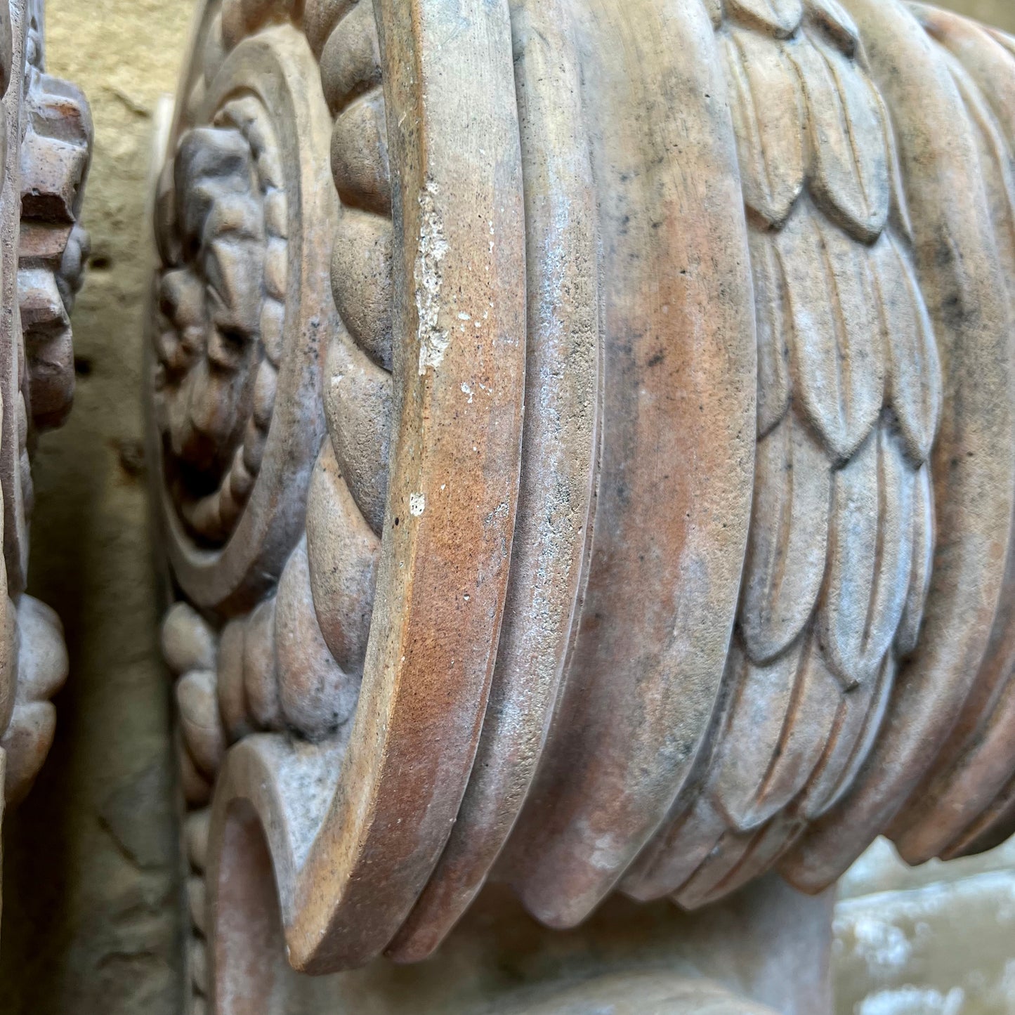 A Pair of ‘Doulton’ Terracotta Lion Corbels c.1890