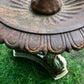 Cast Iron Putti And Dolphin Single Tier Fountain