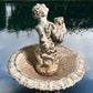 French Mid-20th Century Cast Iron Putti & Carp Fountain