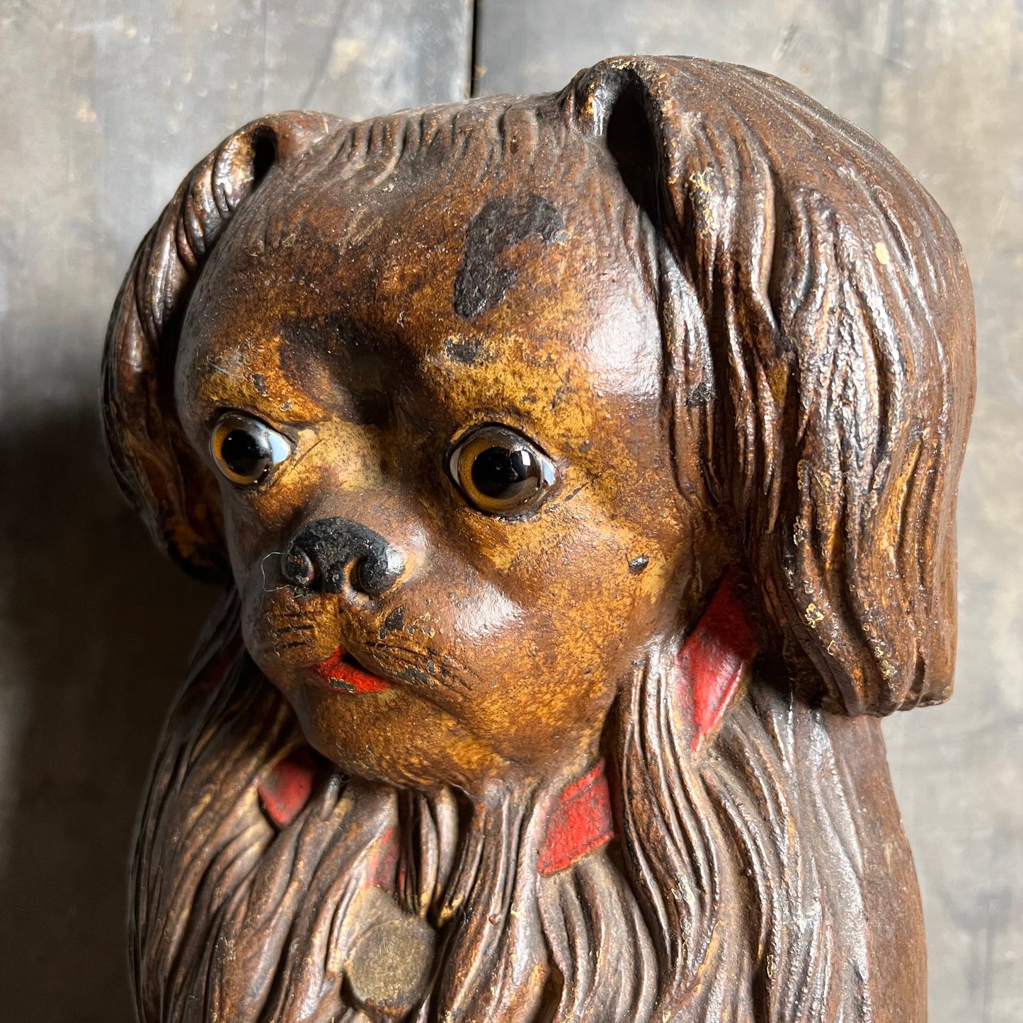 Cast Iron Fireside Companion Dog c.1920