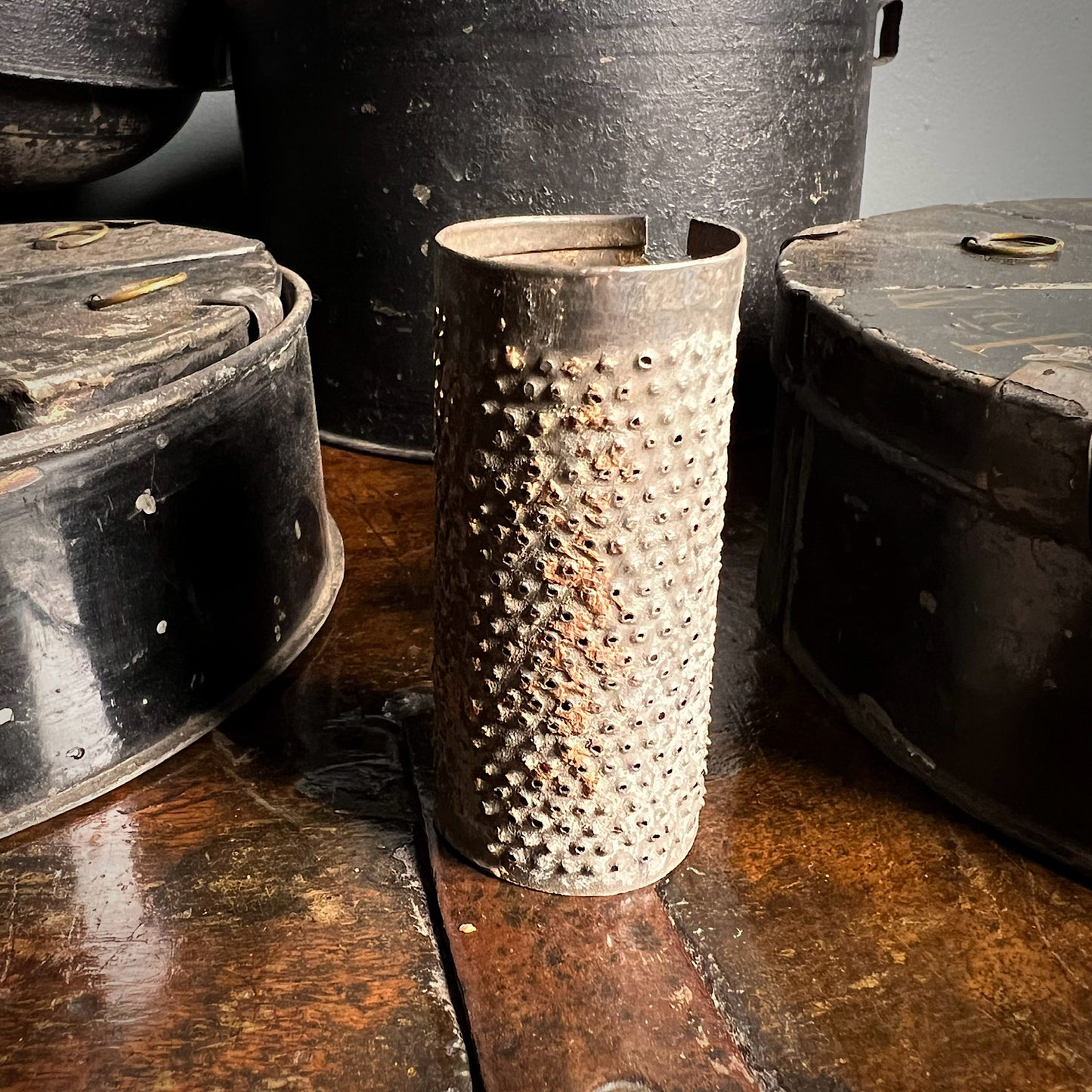 Large Georgian Toleware Spice Box c.1820