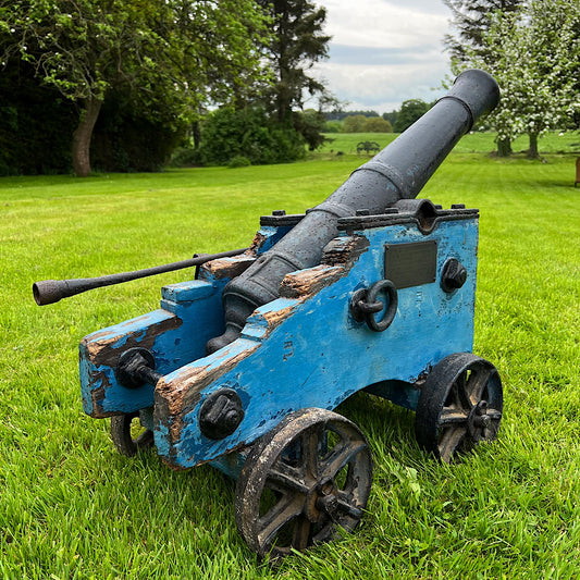 Naval Artillery Facing Cannon circa 19th Century