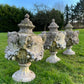 Set of Three Rams Head Urns with Swags