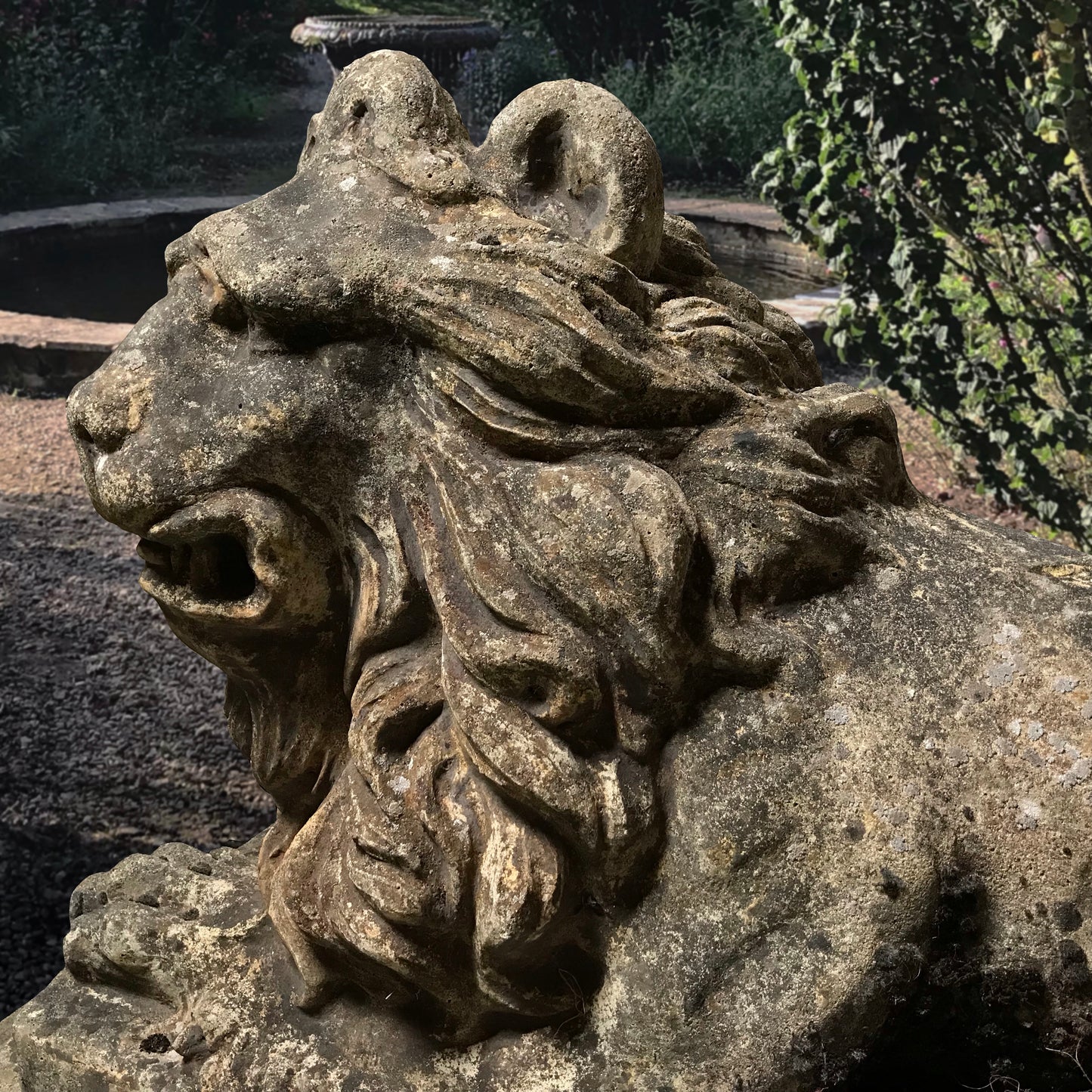 Recumbent Lion with Plinth