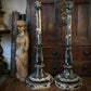 Pair of Tall Floor-standing Italian Candle-stands c.1700