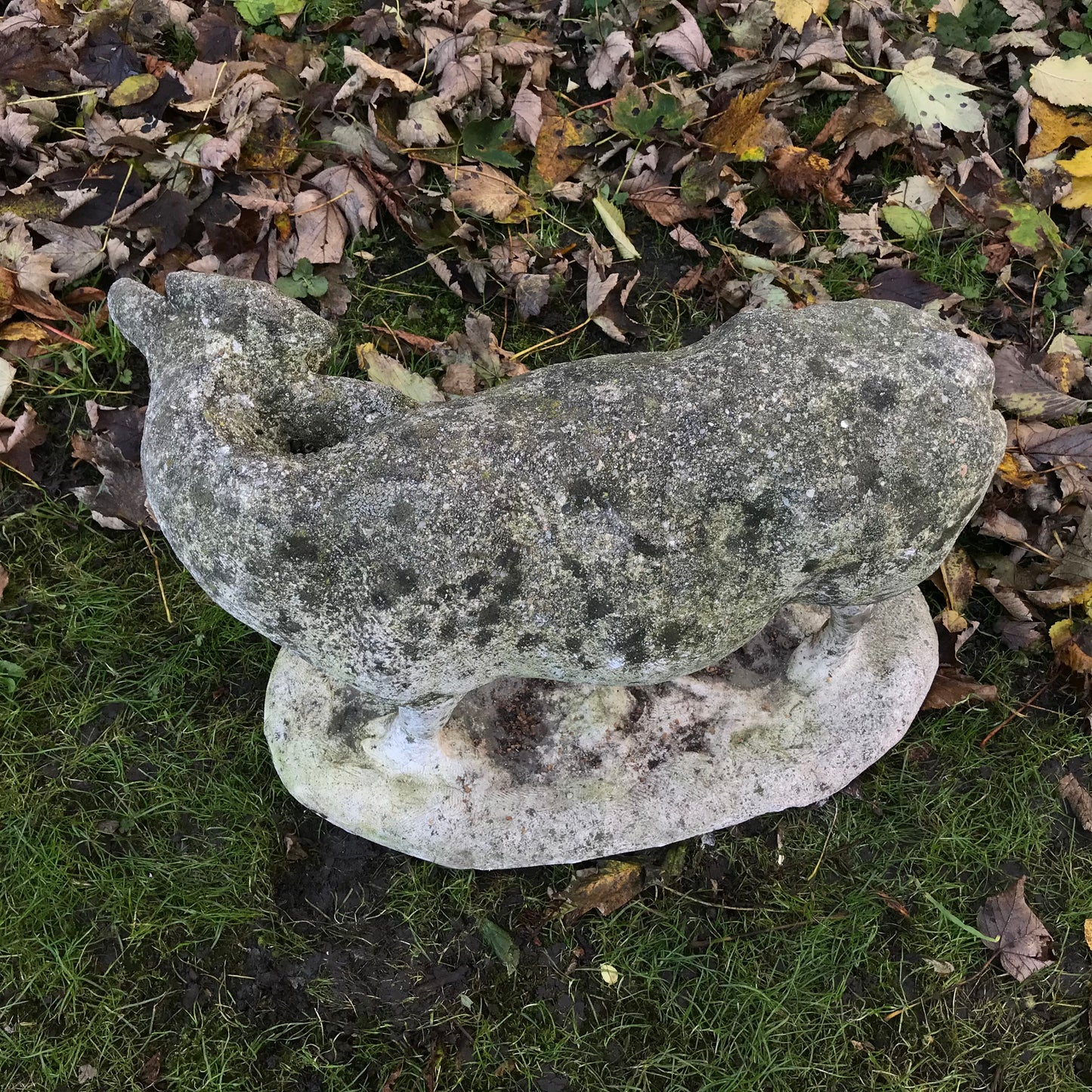 Weathered Cow Statue c.1930