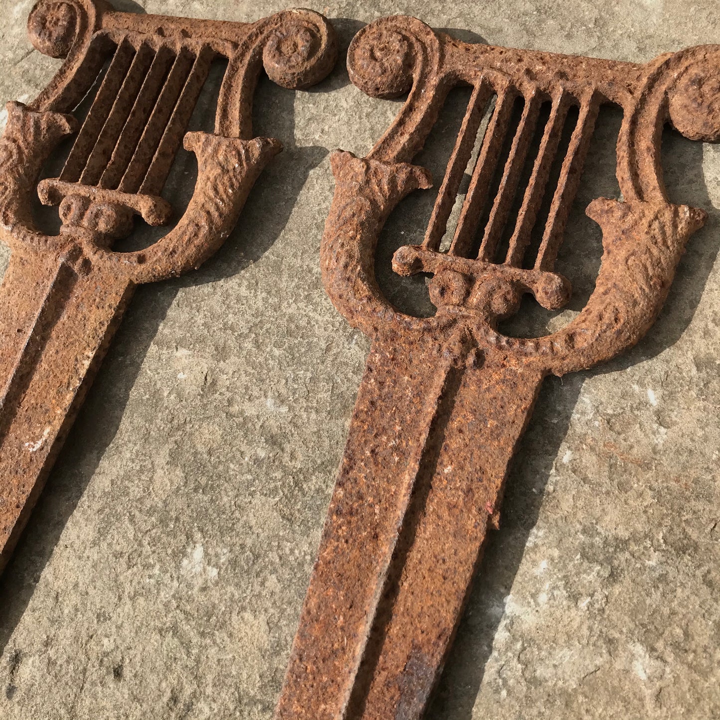 A Pair of Harp Boot Scrapers