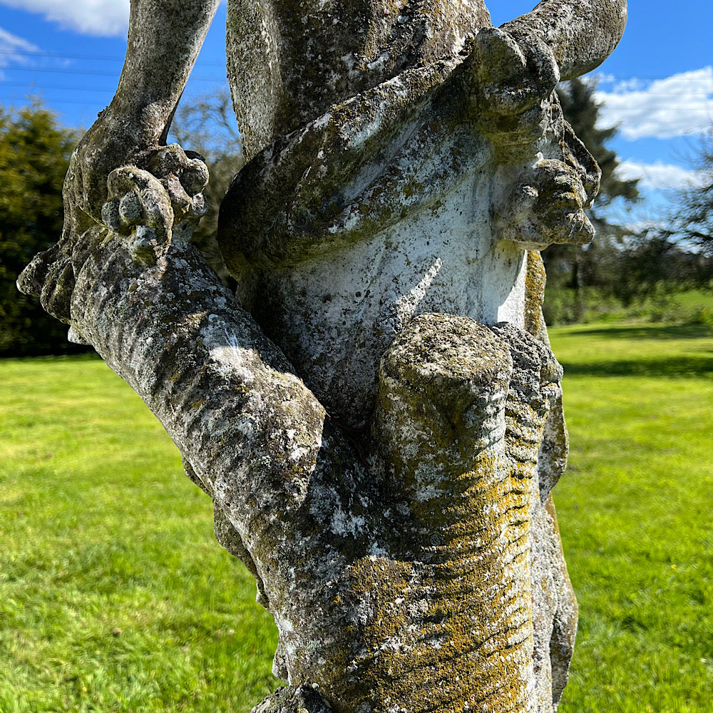 Statue of Flora with Plinth Mid 20th Century