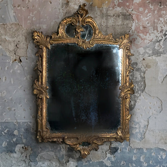Large French Carved Gilt Régence Mirror c.1730