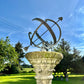 Armillary Sphere on Baluster Form Classical Pedestal