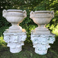 Pair of Rams Head Classical Urns