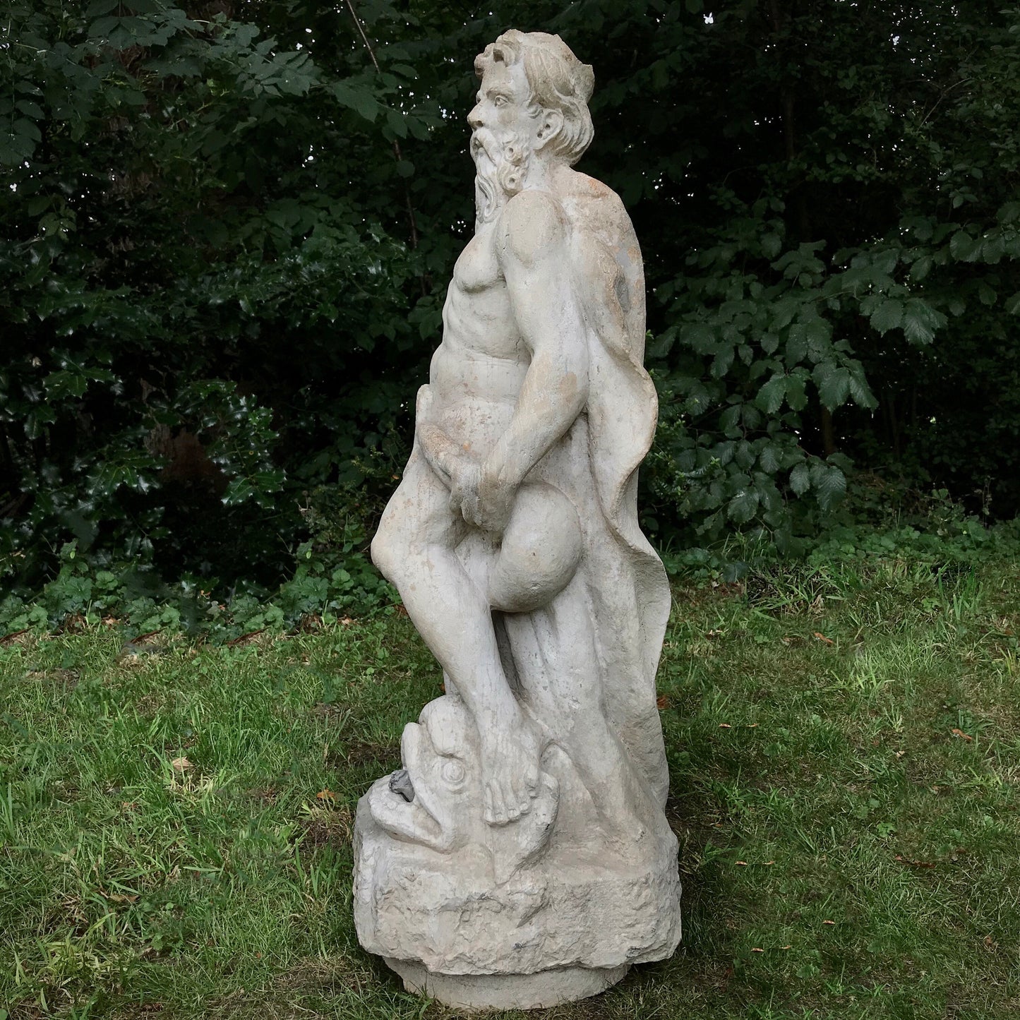 Renaissance Venetian Neptune Fountain in Istrian Marble c.1500