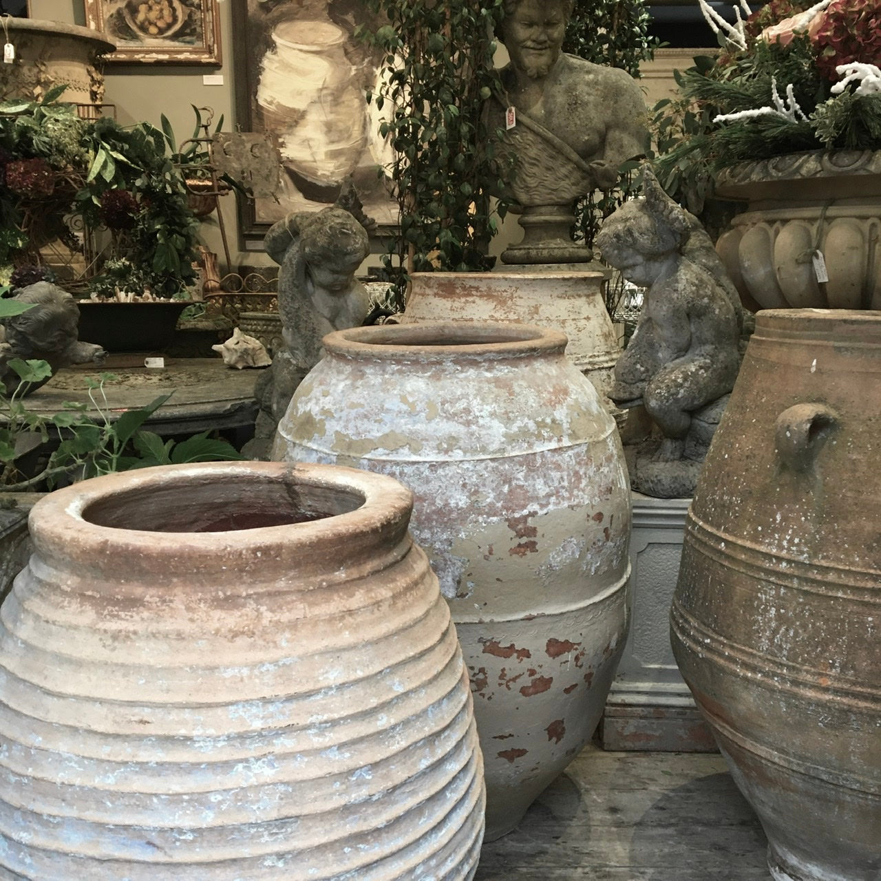 Large Antique Terracotta Beehive Storage Jar