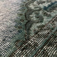 Antique Artisan Re-Worked Turkish Carpet Faded Turquoise