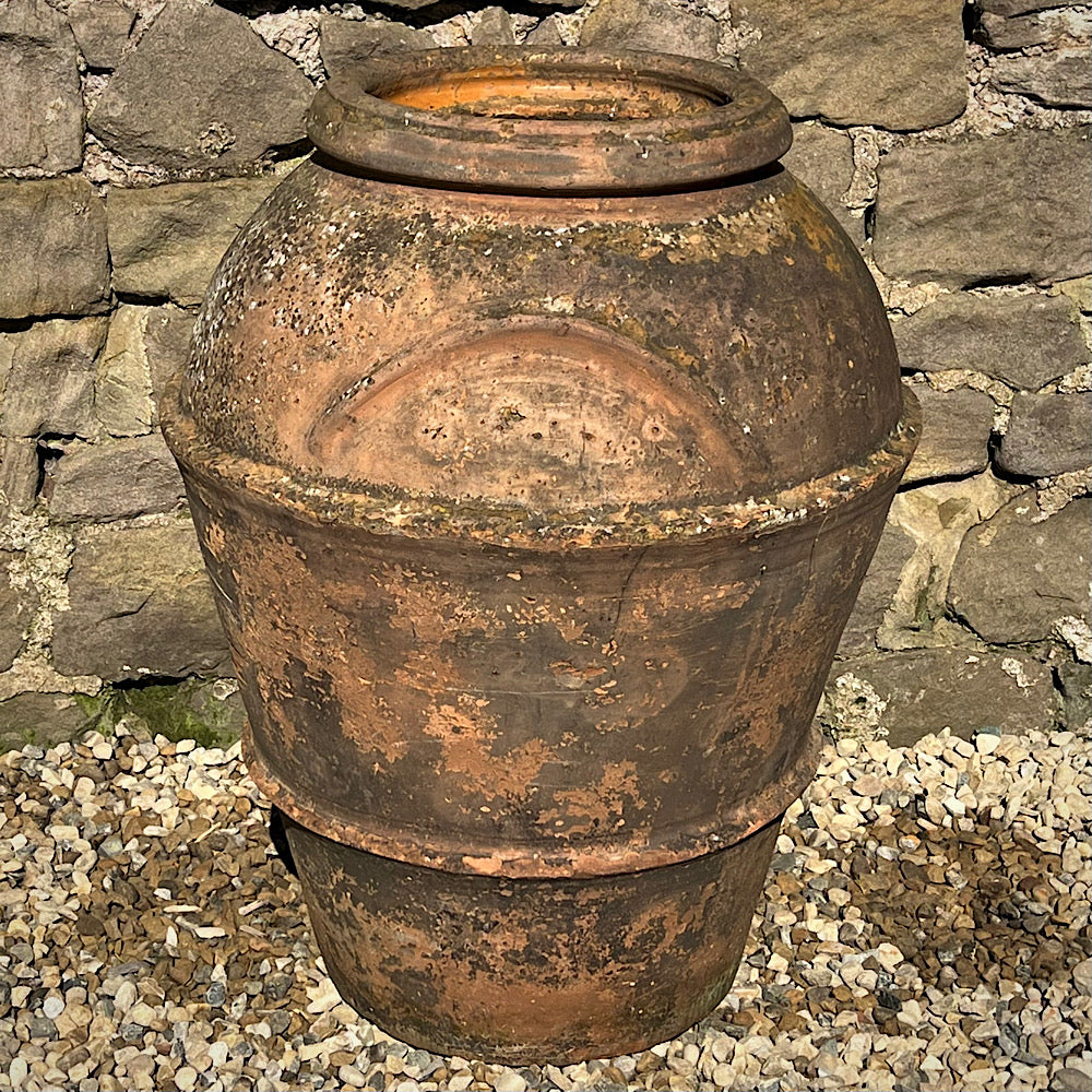 Florentine Banded Terracotta of Impruneta Storage Jar c. 17th Century