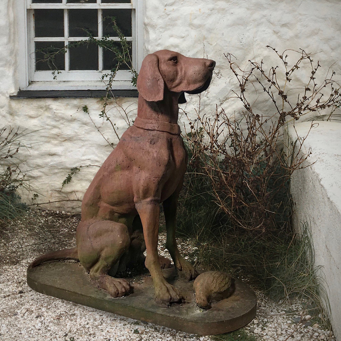 Large French Cast Iron Hunting Hound