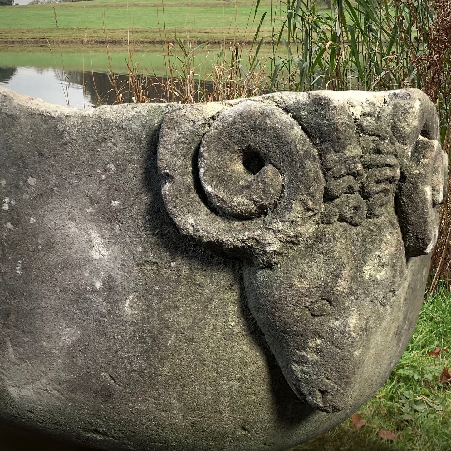 12th Century Rams Head Font