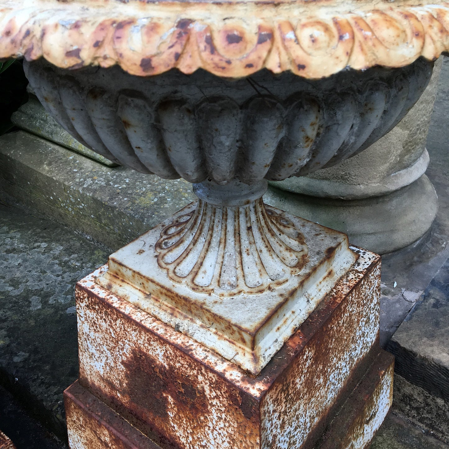 Pair of Classic Victorian Urns on Pedestals