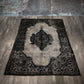 Antique Artisan Re-Worked Turkish Carpet Black