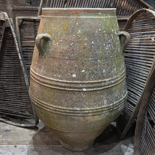 Oversized French Terracotta Olive Storage Jar