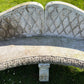 Italian Marble Di Latte Garden Lion Bench