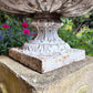 Pair of French Cast Iron Urns on Plinths c.1880