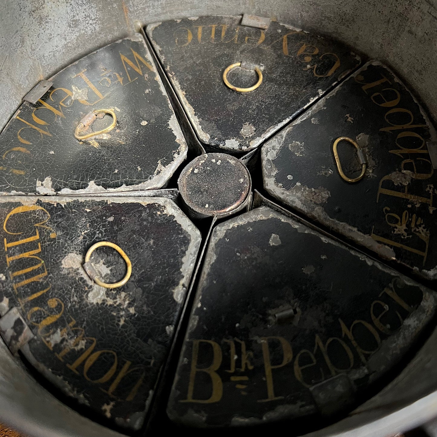 Large Georgian Toleware Spice Box c.1820