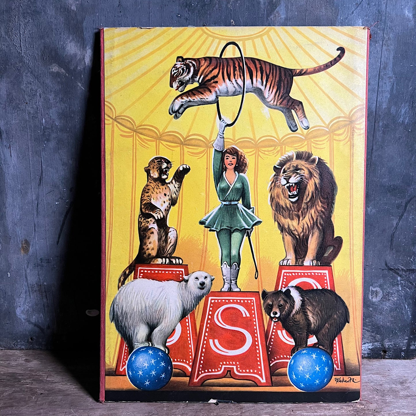 Rare Pop Up Book “Tony and the Circus Boy”  by Kubasta c.1960