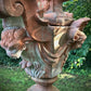 Allegorical Italian Terracotta Urn and Plinth