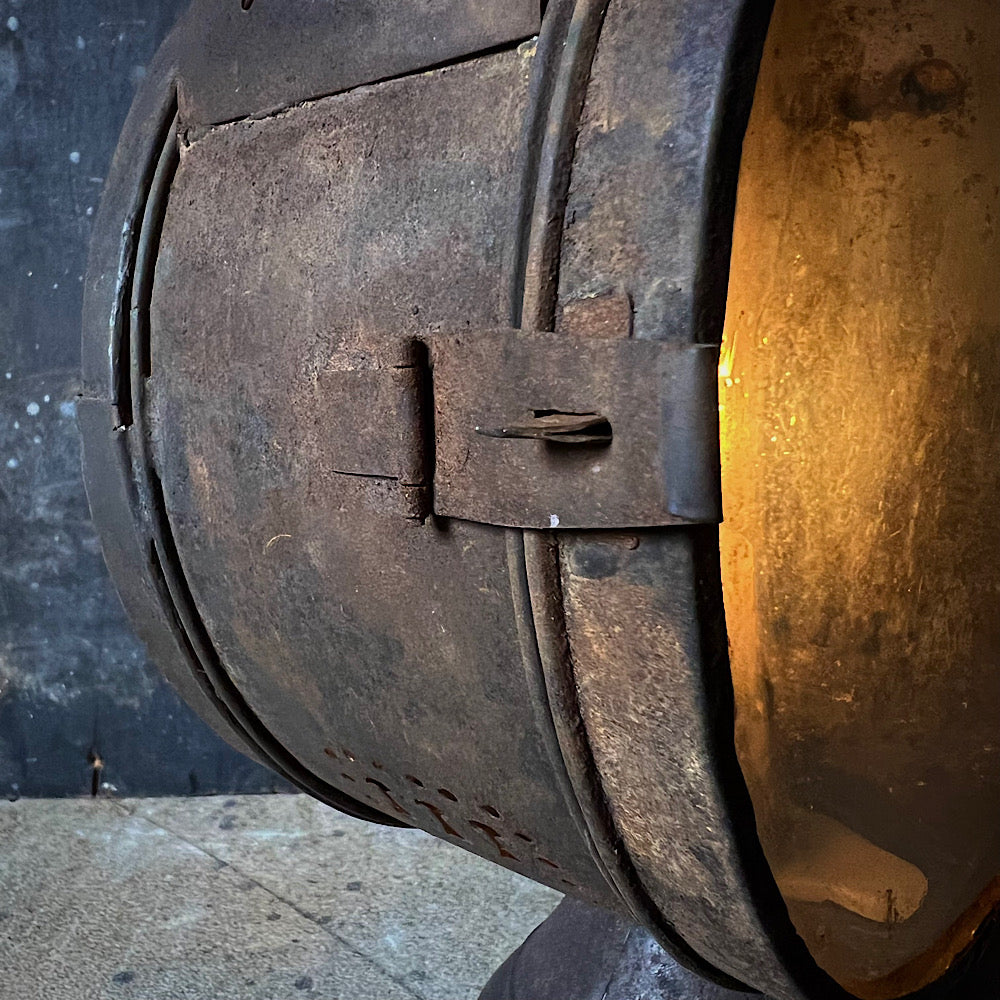 Rustic 19th Century Tin Candle Lantern