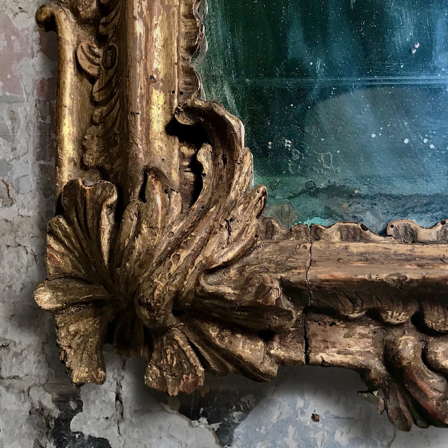 Large French Carved Gilt Régence Mirror c.1730